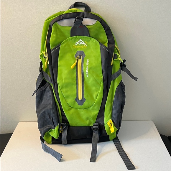 Green and Gray Adventure Backpack - Picture 1 of 6